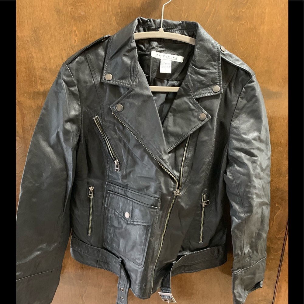 Rezrekshn leather jacket by Esther Chen